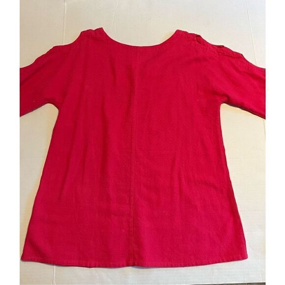 Soft Surroundings XS rose pink Gabby Gauze tunic - Picture 6 of 6